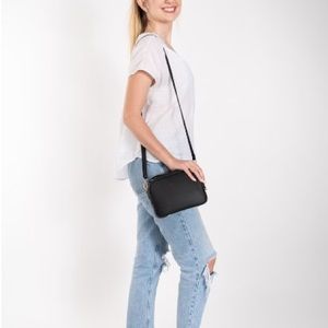 Vegan Black Crossbody Purse Bag